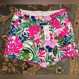 NWT Lilly Pulitzer Size 10 Callahan mid-rise shorts multi Endless summer Women